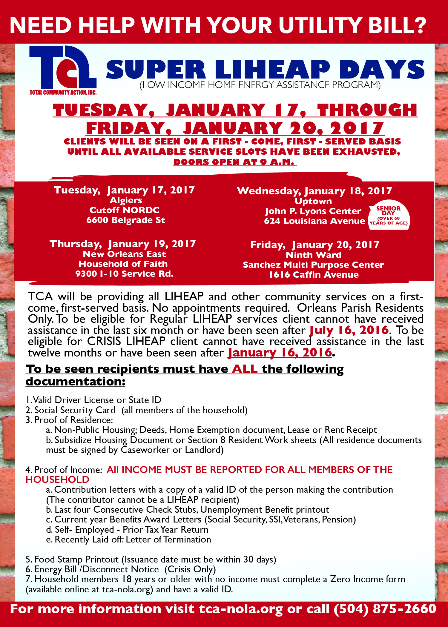 Super LiHEAP Days Total Community Action